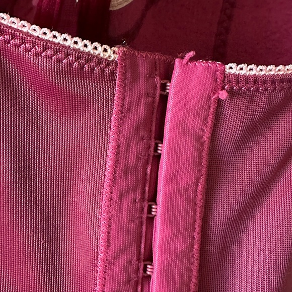 Beautiful Pink Corset Top with Floral Embroidery - Picture 6 of 14